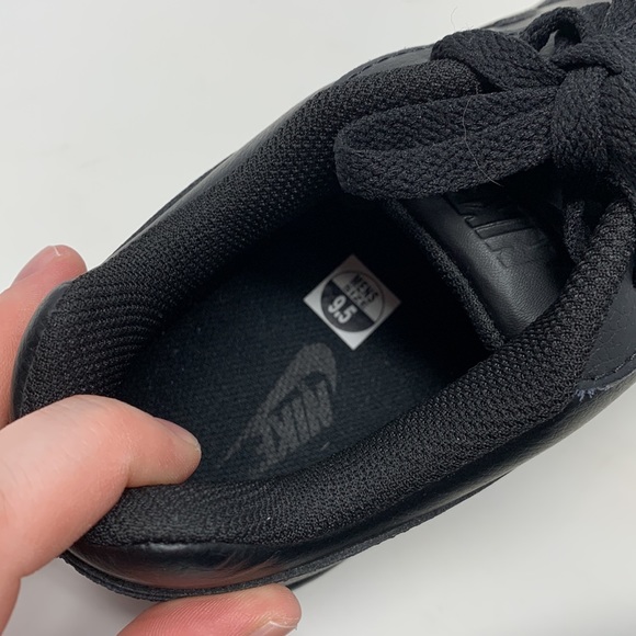 NWOT Nike Mens Ebernon Low Black Shoes - Picture 6 of 7